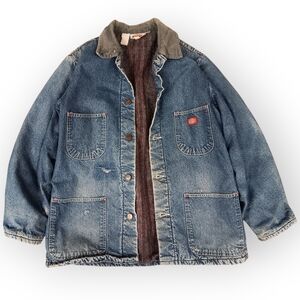 90s Dickies Blanket Lined Chore Coat Denim Grunge